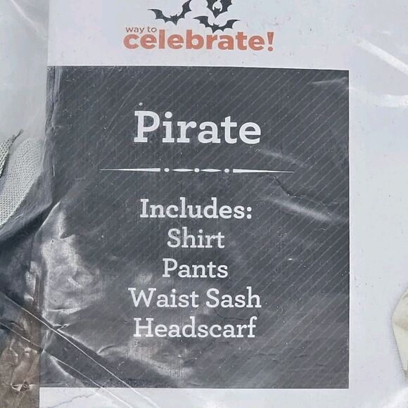 Girl Pirate Halloween Costume Size Small (6/6x) 4-Piece Set Way to Celebrate New - Picture 3 of 11